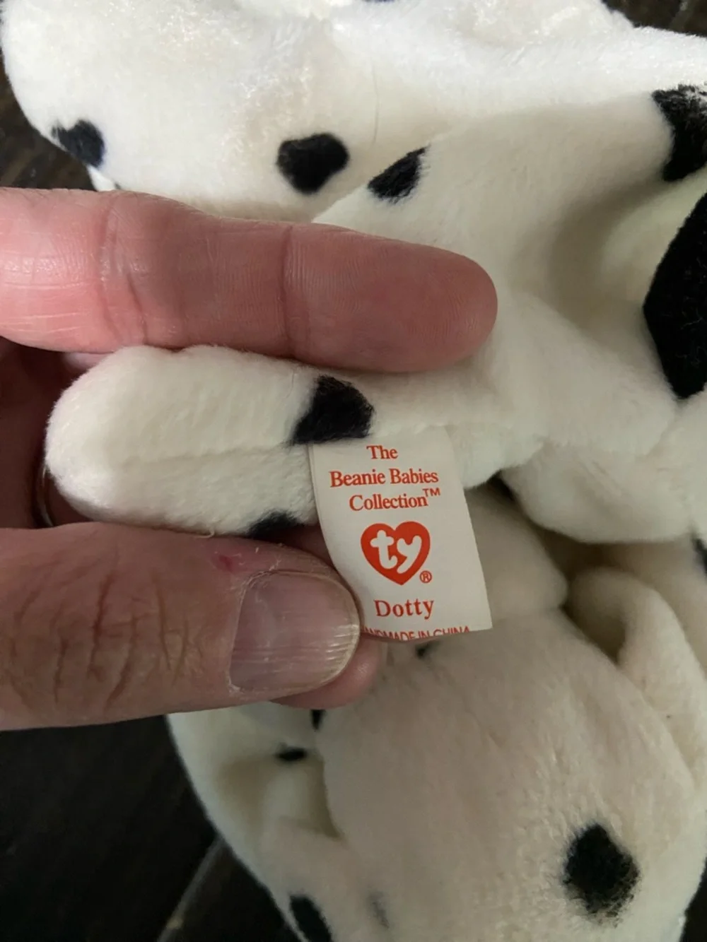 TY Beanie Baby Plush Dog Collection - Assorted Tan, Brown, White, Black, Gray